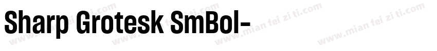 Sharp Grotesk SmBol字体转换